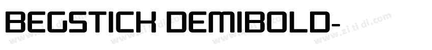 Begstick DemiBold字体转换